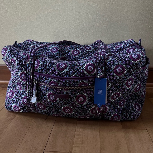 Vera Bradley Handbags - Vera Bradley Iconic Large Travel Duffel (Lilac Medallion)